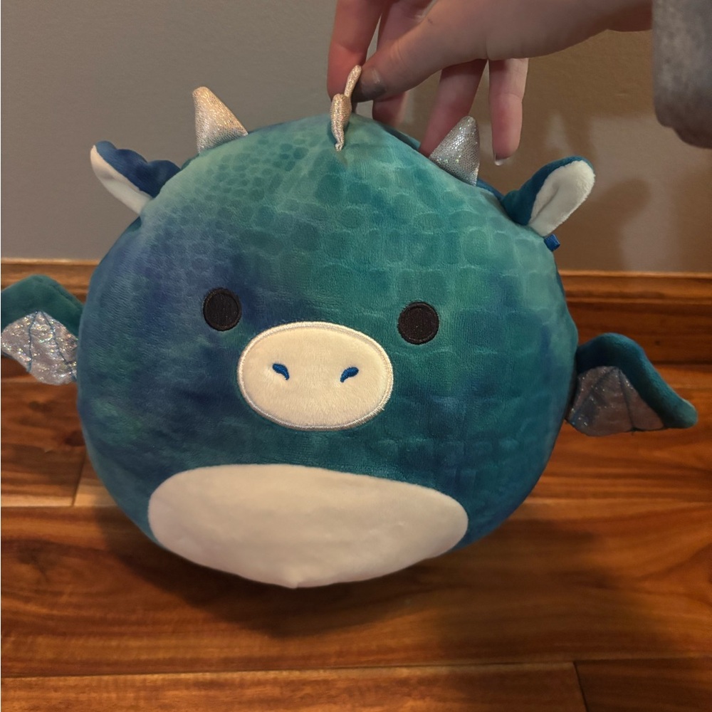 Blue Dominic dragon Squishmallow